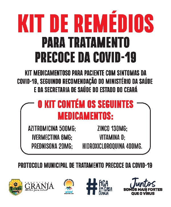 KITS DE MEDICAMENTOS PRECOCE PARA O TRATAMENTO DA COVID-19